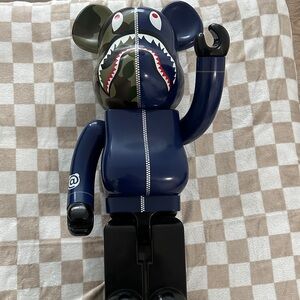 Navy Camo Action Figure with Shark Design no original box